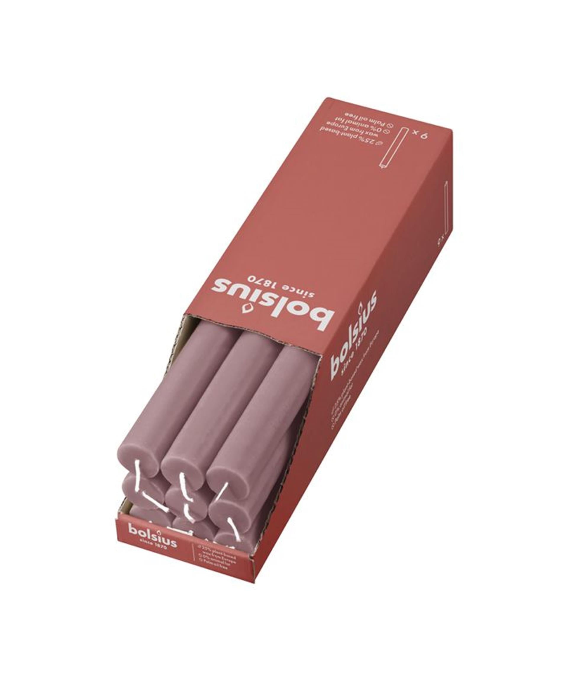 Bolsius rustic table candle pink