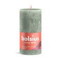 Bolsius rustic candle 130 68 jade green