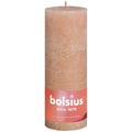 Bolsius rustic pillar candle 190 68 pink