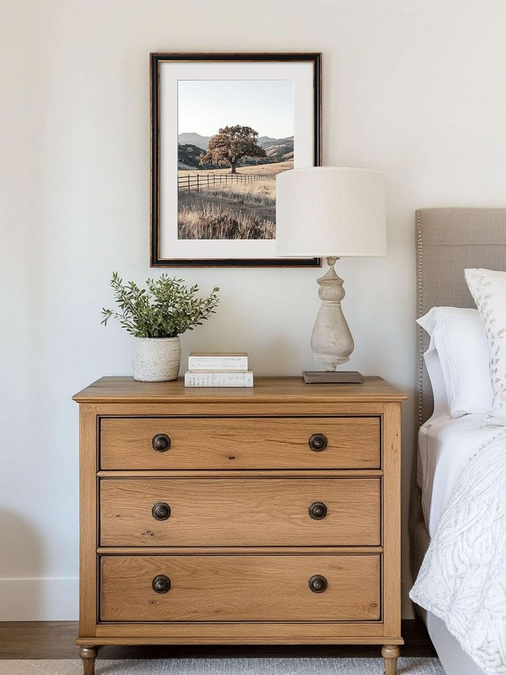 Framed Rustic Countryside Wall Art Set 16x20 Inches