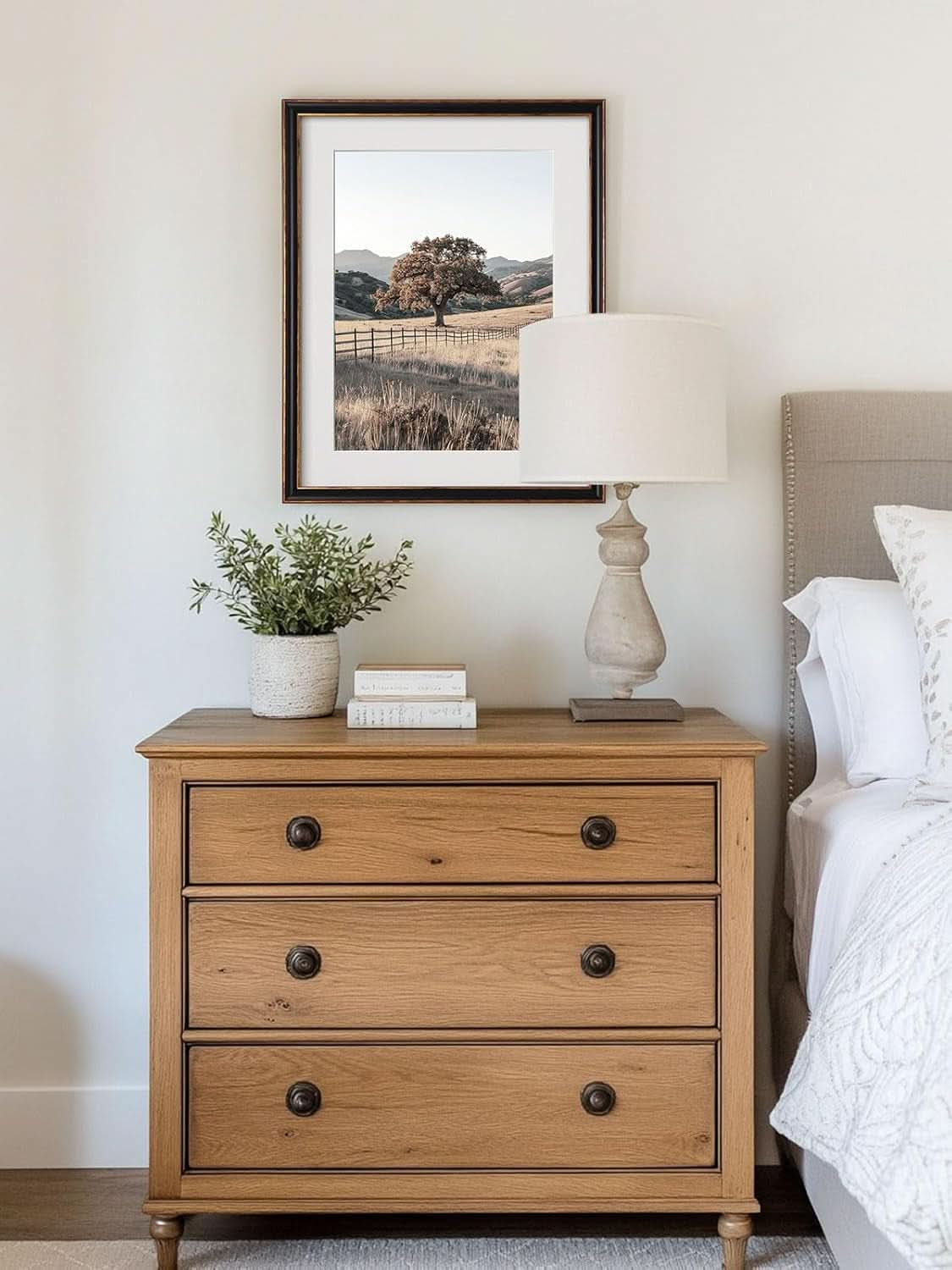 Framed Rustic Countryside Wall Art Set 16x20 Inches