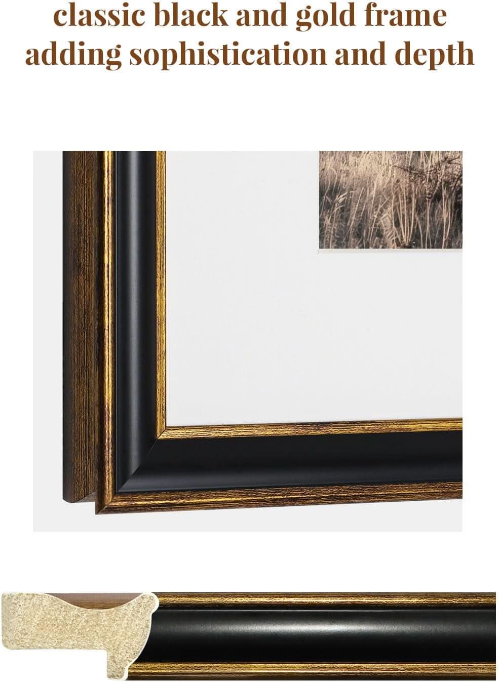 Framed Rustic Countryside Wall Art Set 16x20 Inches