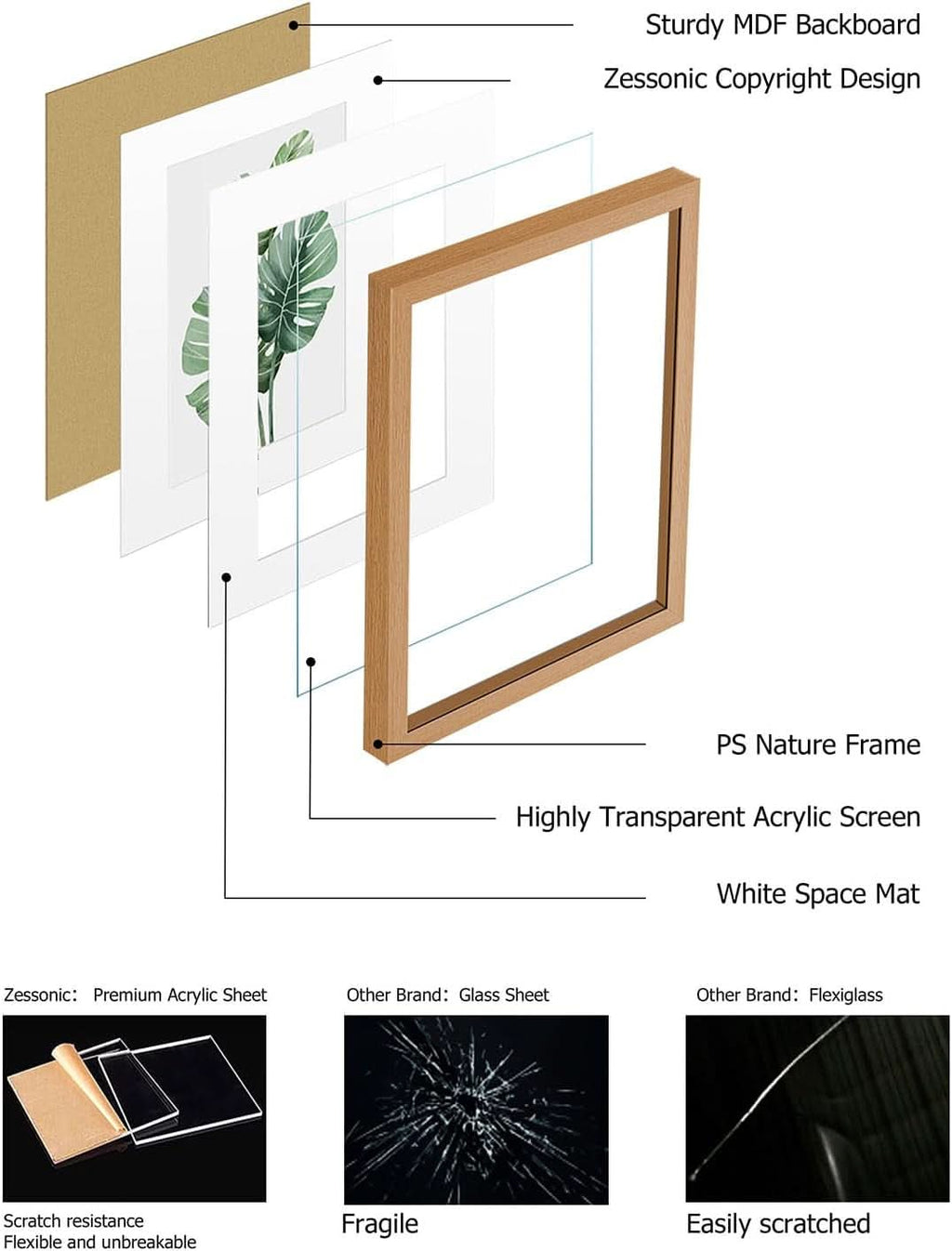 Framed Rustic Countryside Wall Art Set 16x20 Inches