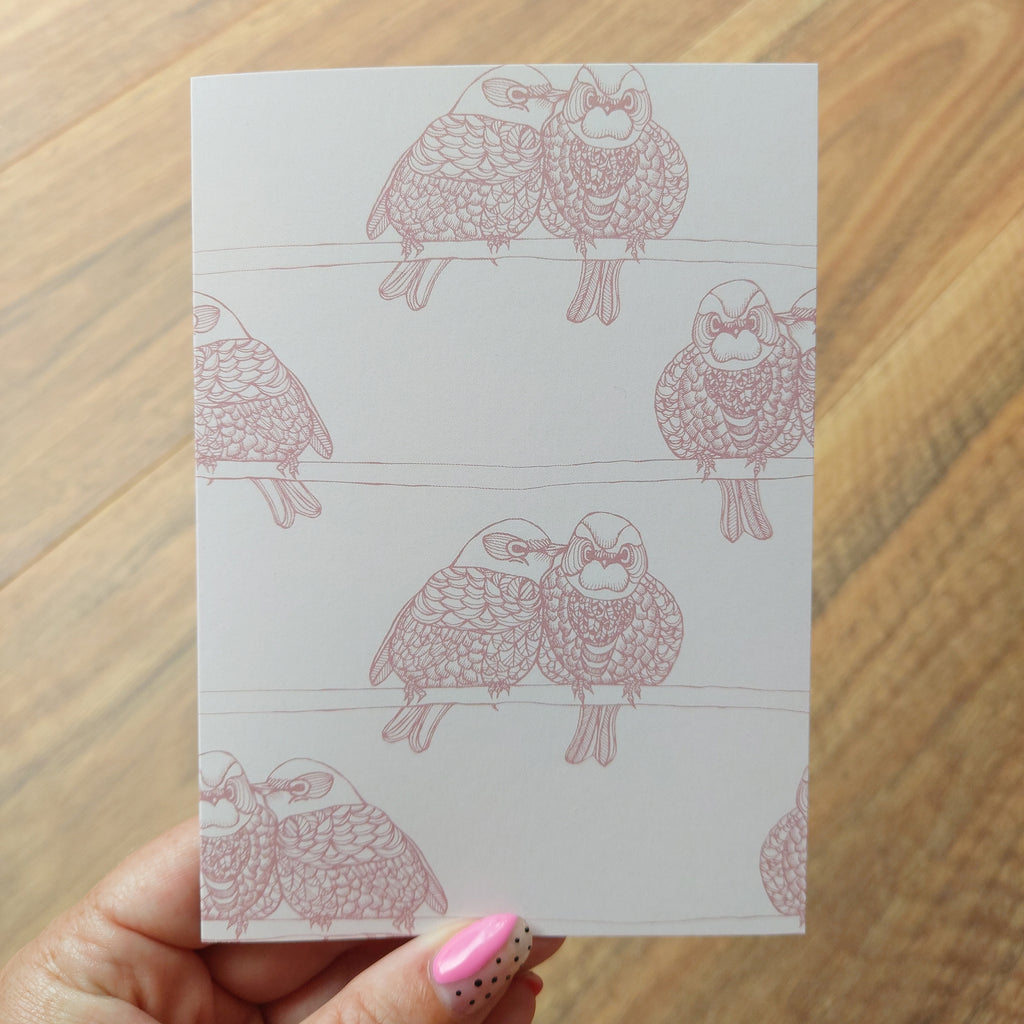 NZ Native Birds Outlined Greeting Cards