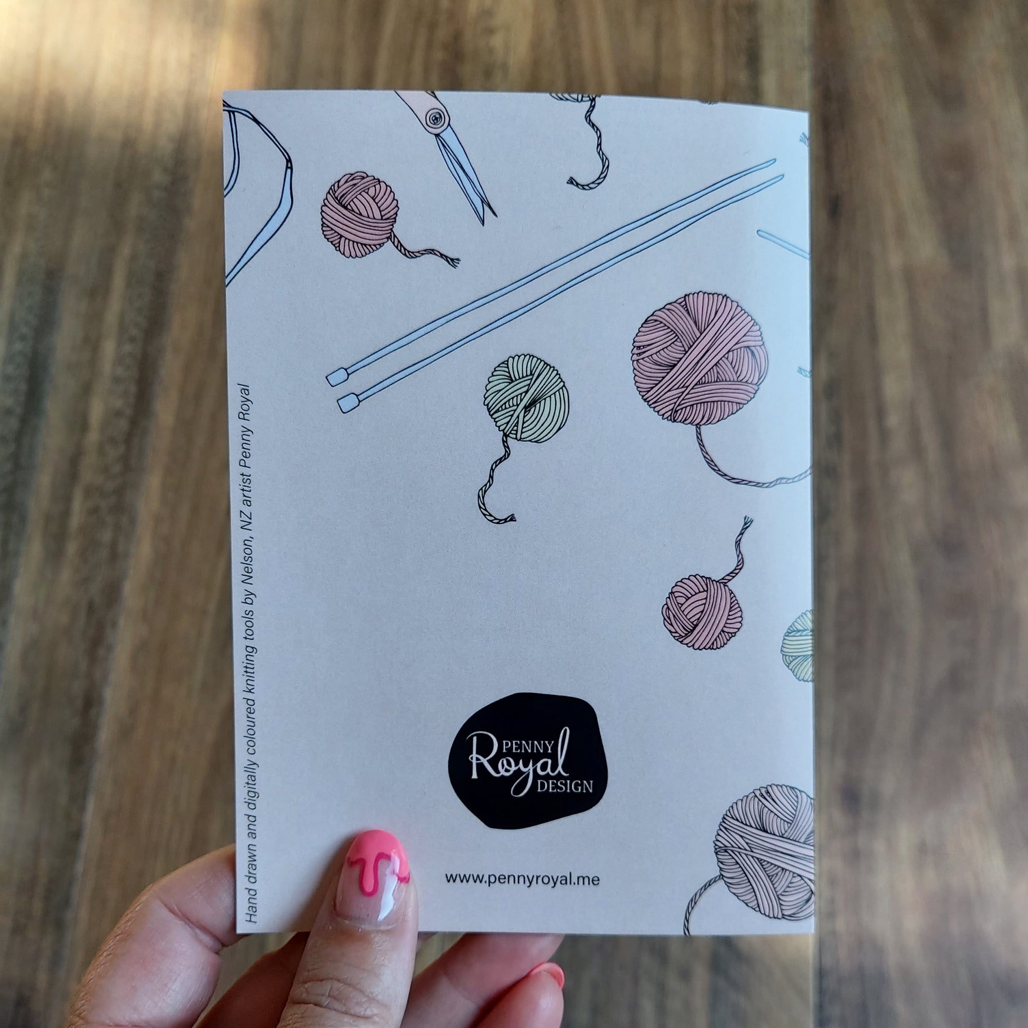 Knitting Greeting Card
