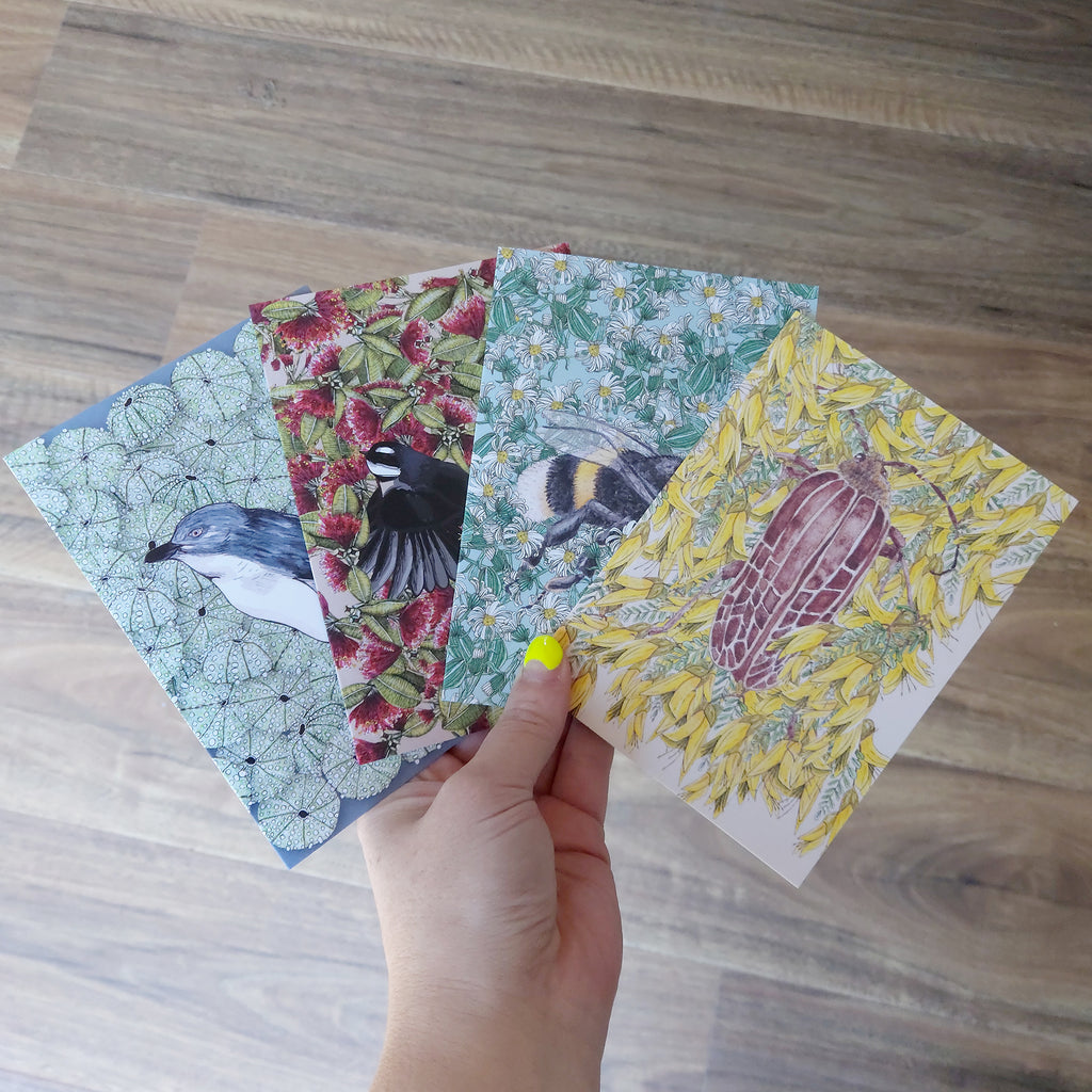 Ultimate Art Collab, Penny + Lesh Collab, Penny+Lesh Collab Greeting Cards, Penny Royal Design, Cards + Colouring + Decals