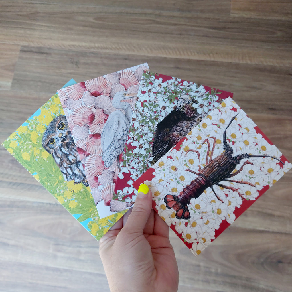 Penny + Lesh Collab, Penny+Lesh Collab Greeting Cards, Penny Royal Design, Cards + Colouring + Decals