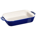 STAUB Ceramique 1 L Ceramic Rectangular Oven Dish, Dark-Blue