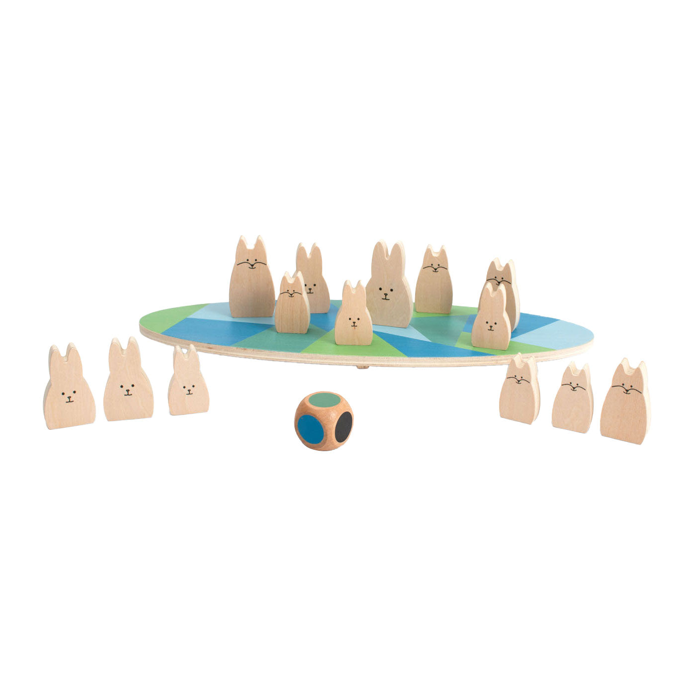 Bs toys wooden balance game rabbits