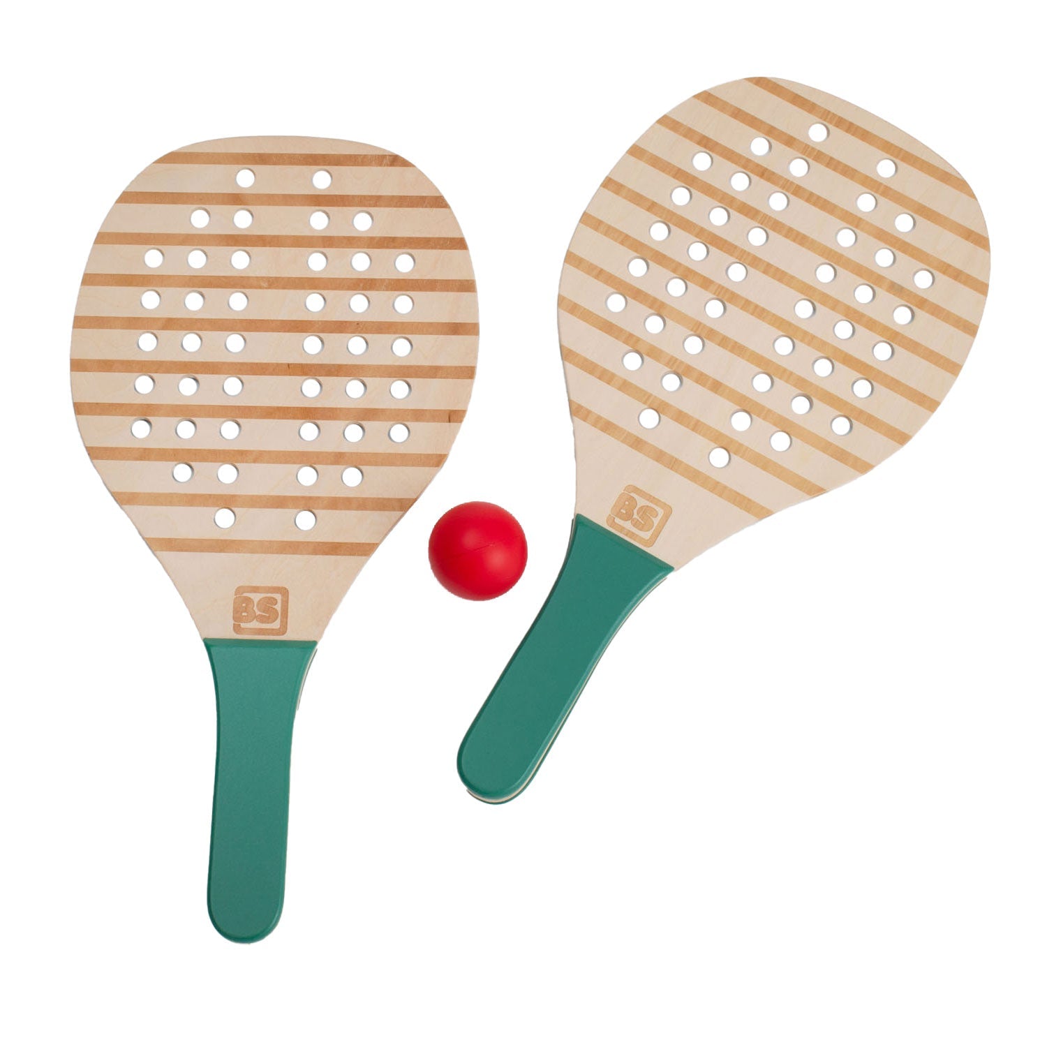 BS toys wooden padel rackets, 3 pcs.