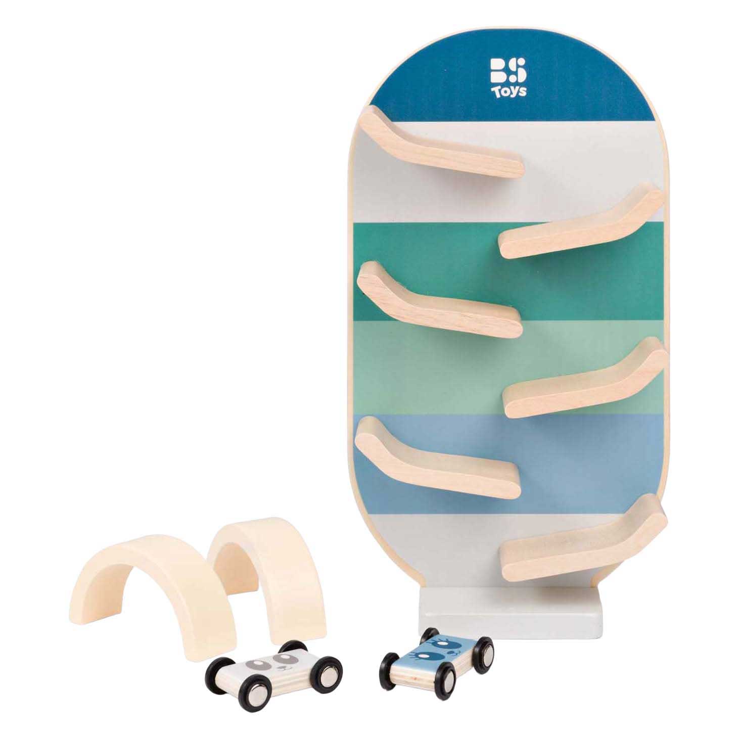 BS toys wooden car track set - 3 parts.