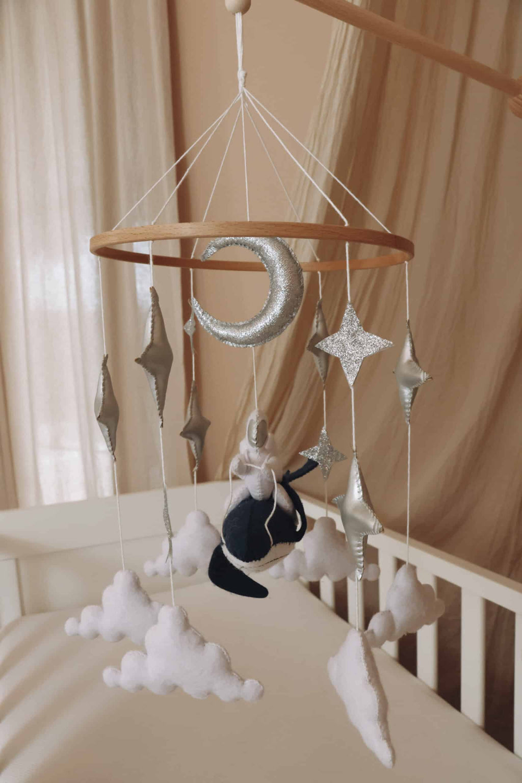 Handmade astronaut mobile