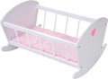 Engelhart Angel Toys Wooden Doll Rocking Cradle
