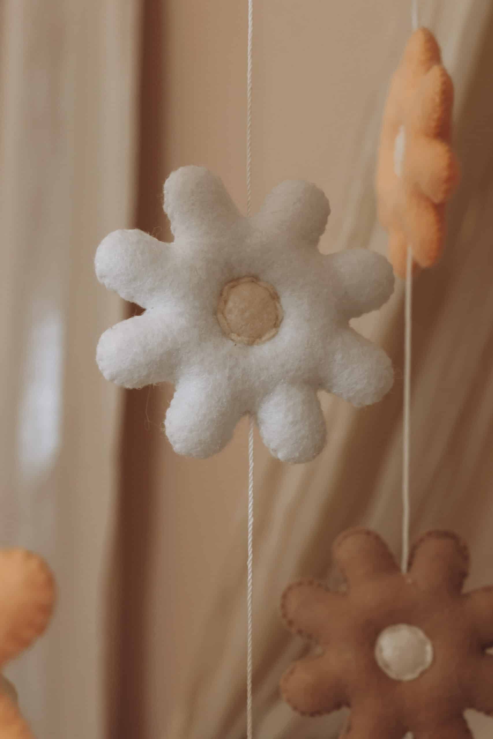 Handmade Flowers baby mobile