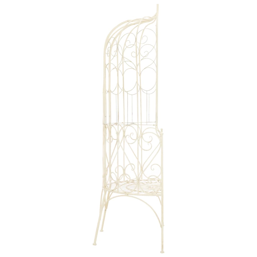 NNEVL Garden Bench 95 cm Iron Antique White