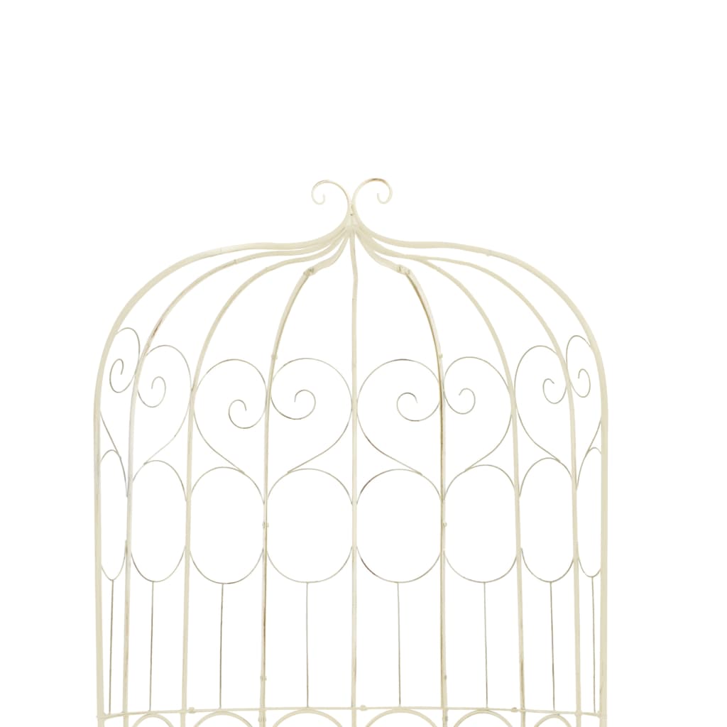 NNEVL Garden Bench 95 cm Iron Antique White
