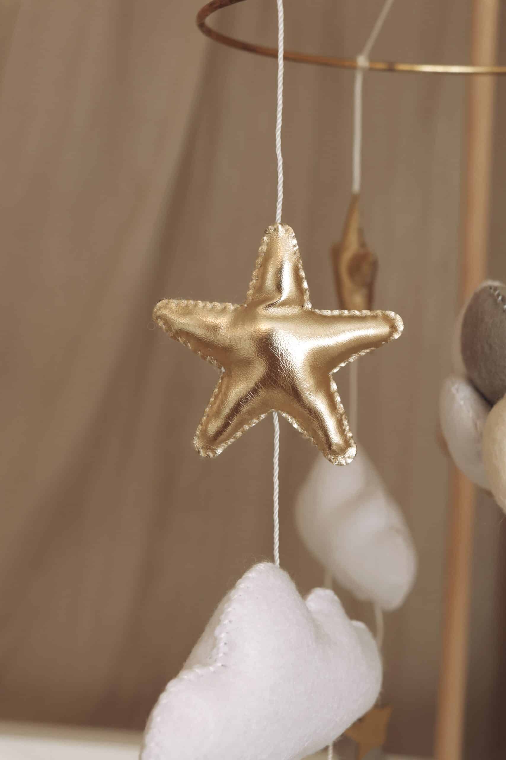 Handmade Whale & Balloons baby mobile