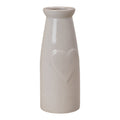 Ceramic vase with heart 8.8x8.8x18.8cm