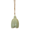 Green Ceramic Hanging Flower Decoration