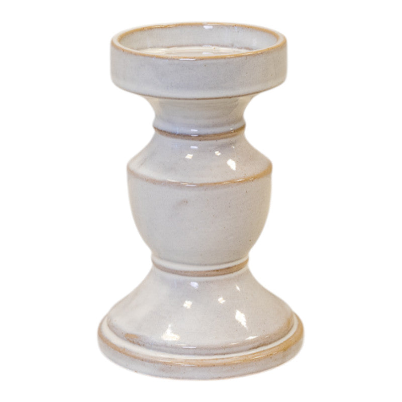 Natural Ceramic Candle Holder Medium