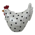 White Dotty Chicken Td9.2X5.4cm H7.9cm
