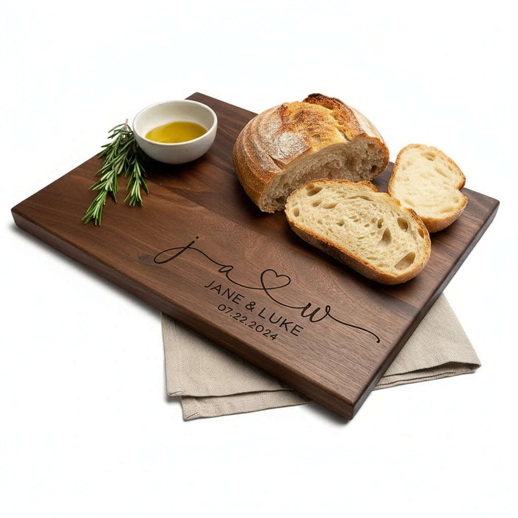 Custom engraved bamboo cutting board Walnut Cutting Board