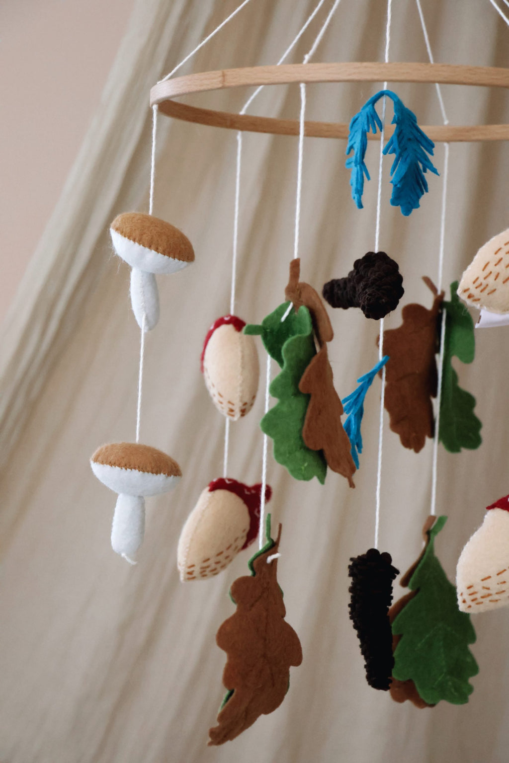 Handmade Autumn babymobile