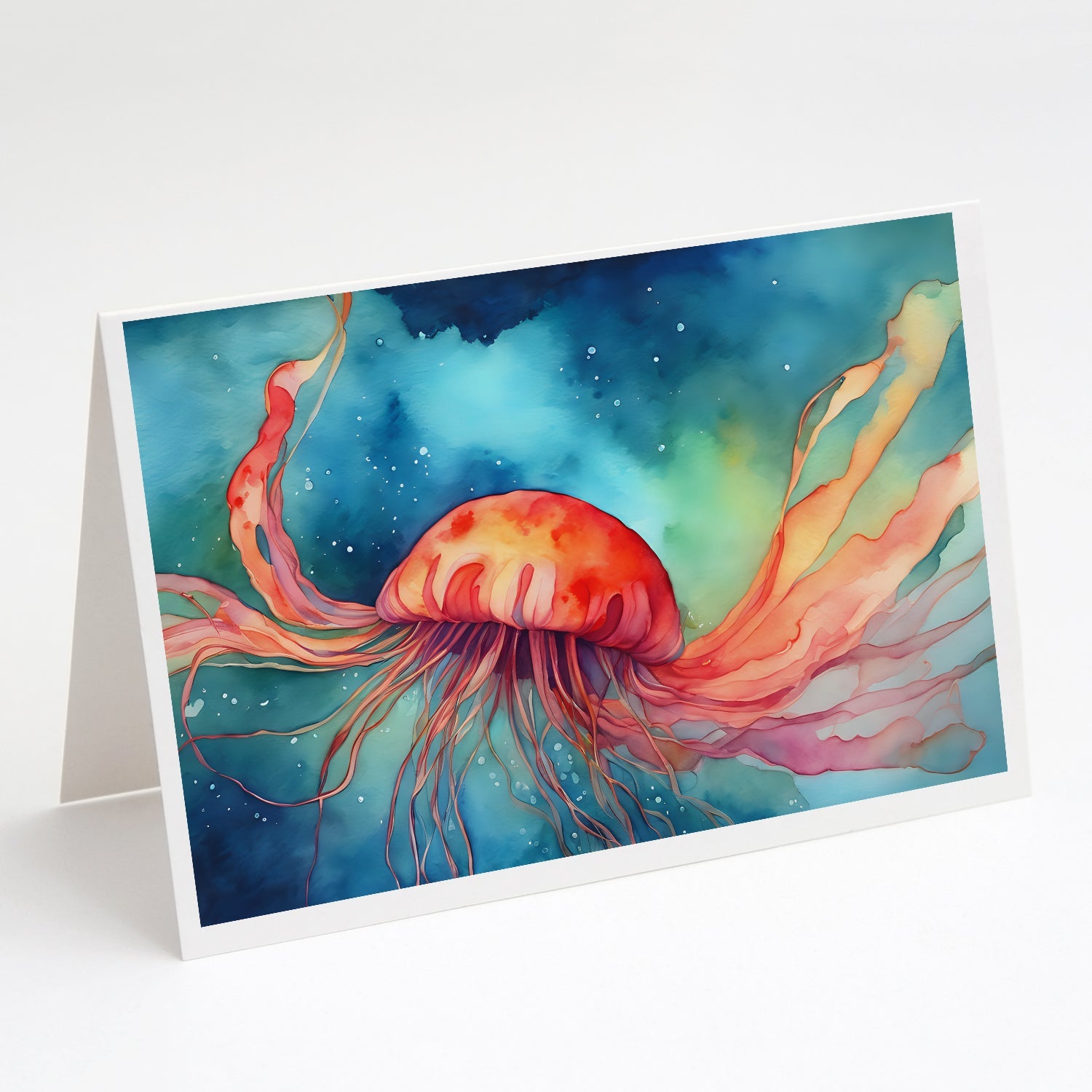 Jellyfish Greeting Cards Pack of 8