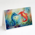 Seahorses Greeting Cards Pack of 8