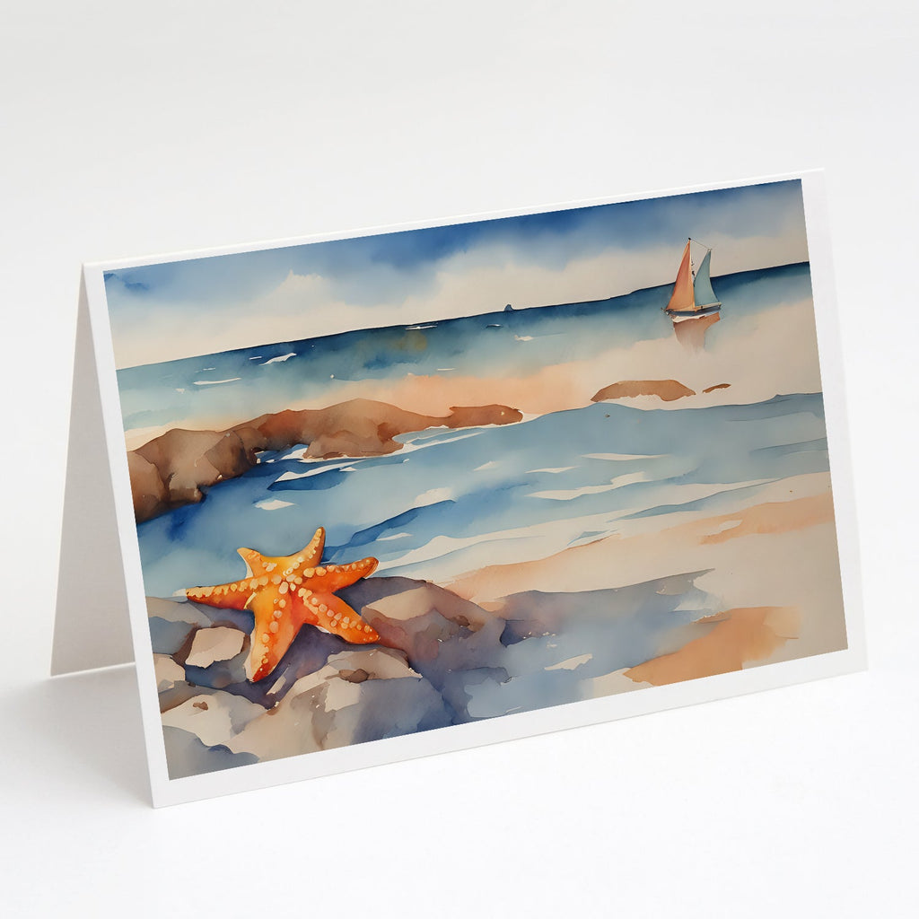 Starfish Greeting Cards Pack of 8