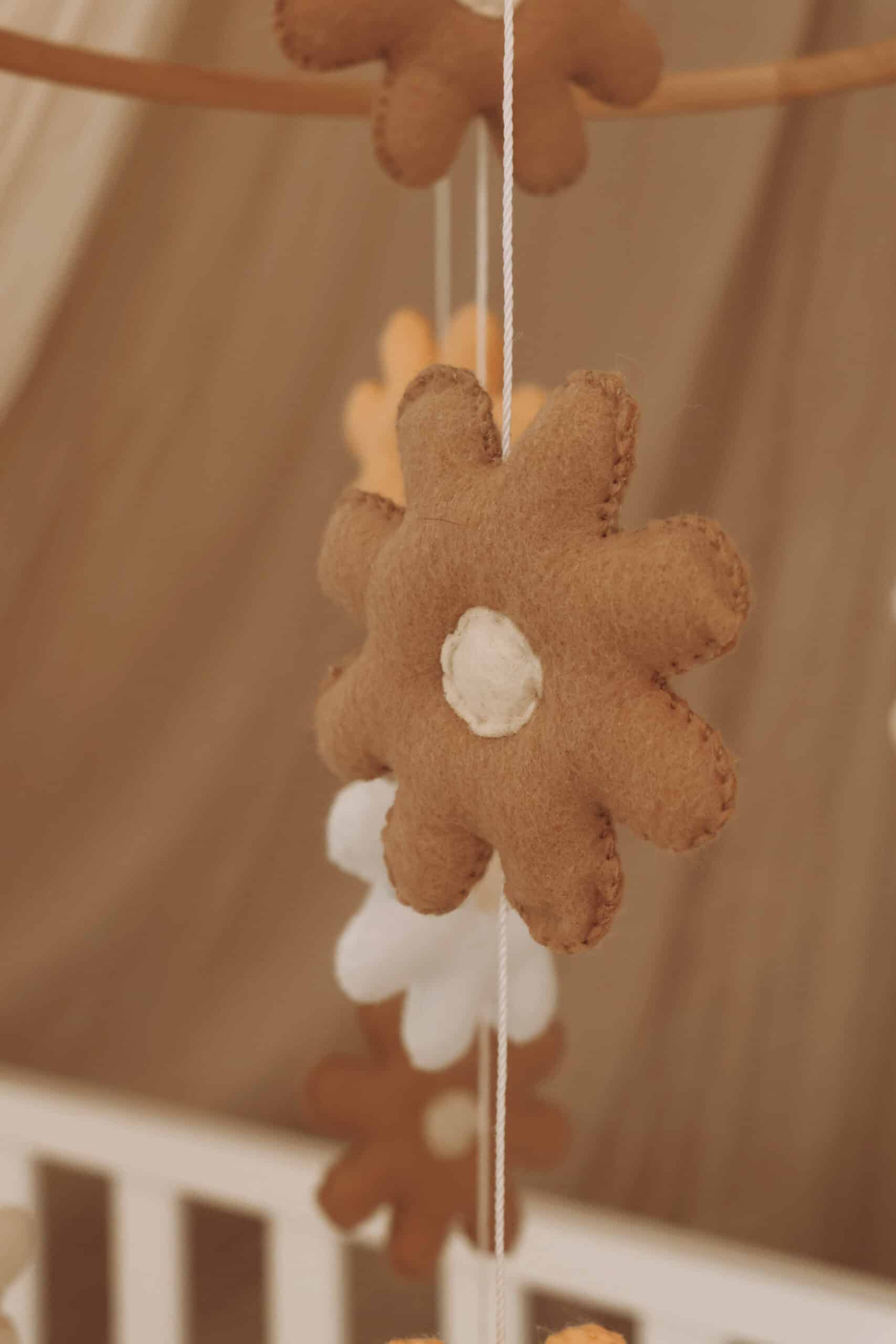 Handmade Flowers baby mobile