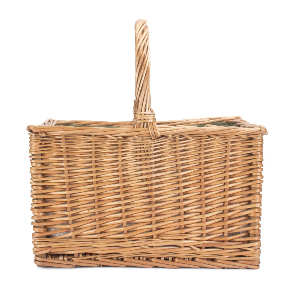 Antique Wash Wicker Butchers Cool Basket