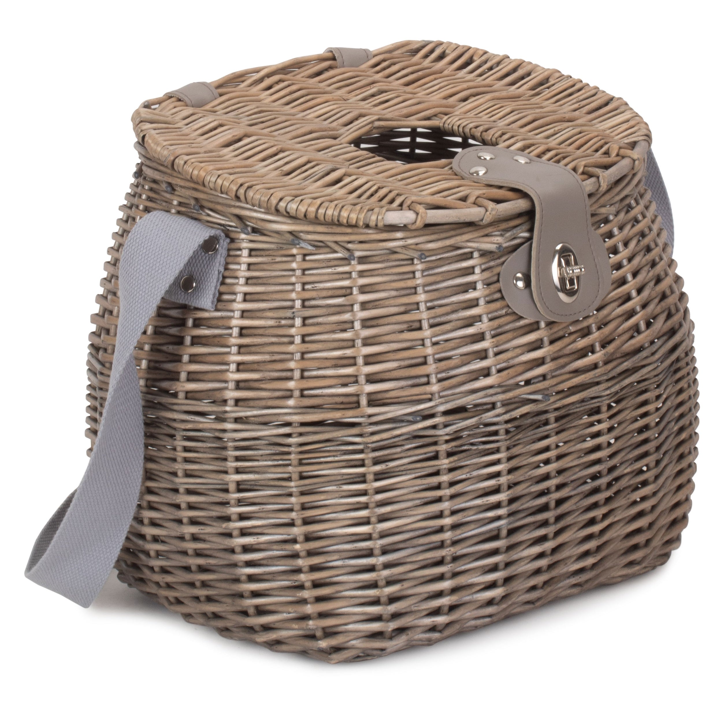 Antique Wash Wicker Fishing Creel