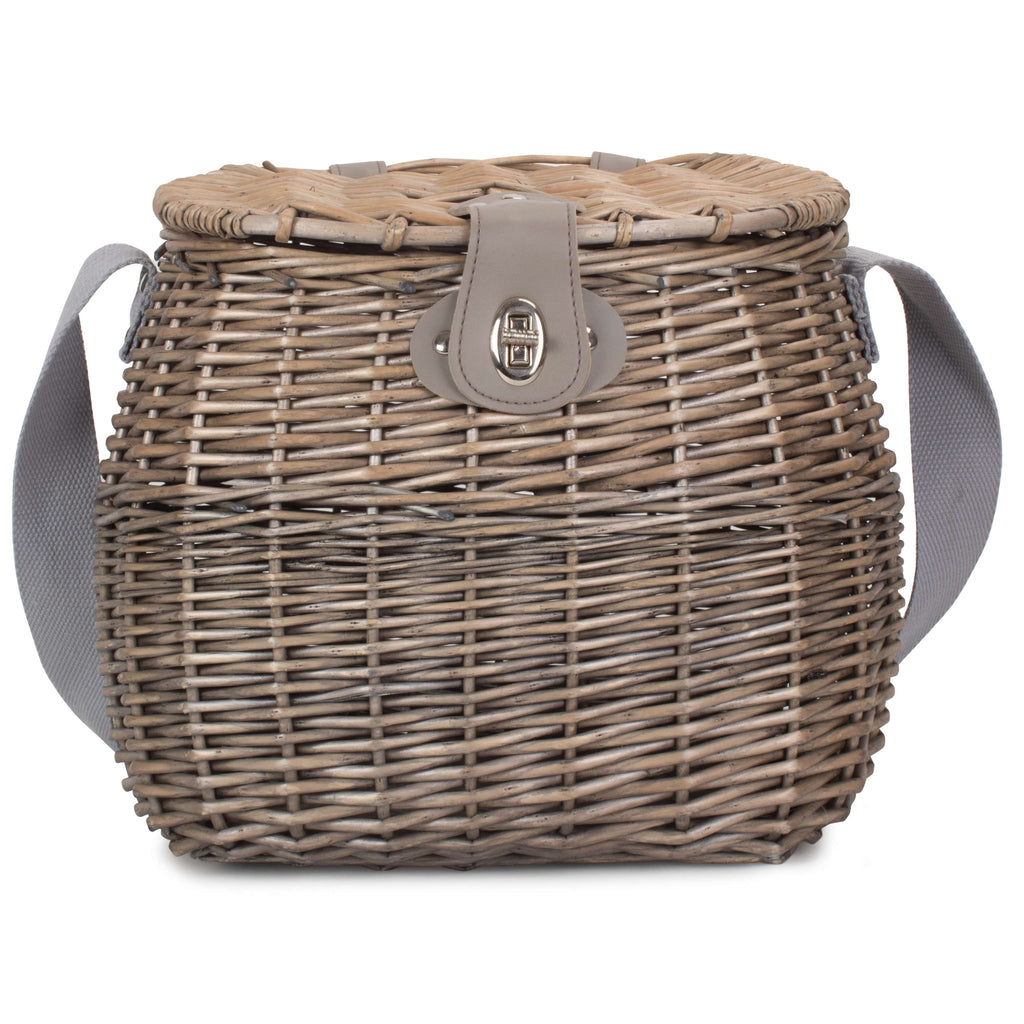 Antique Wash Wicker Fishing Creel