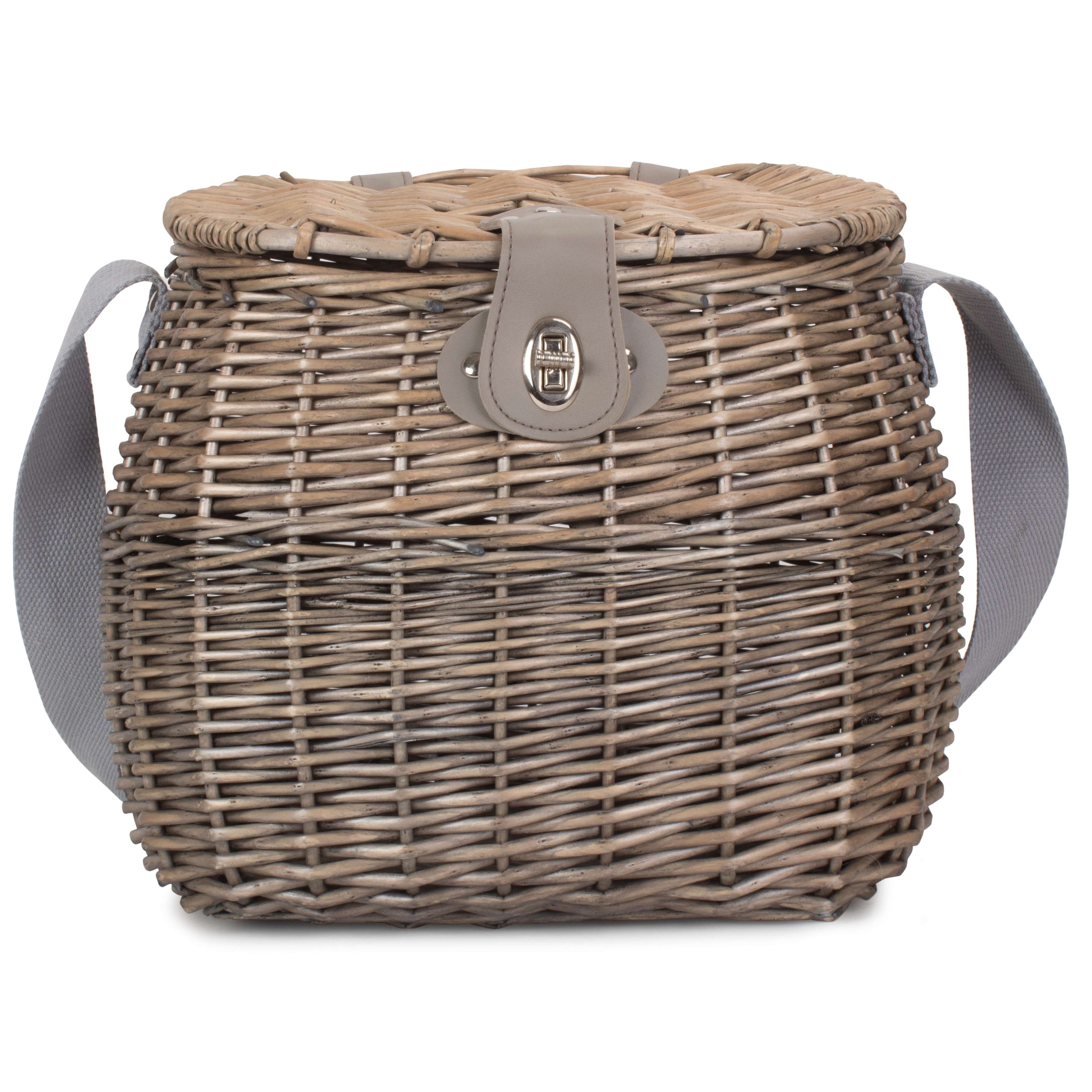 Antique Wash Wicker Fishing Creel