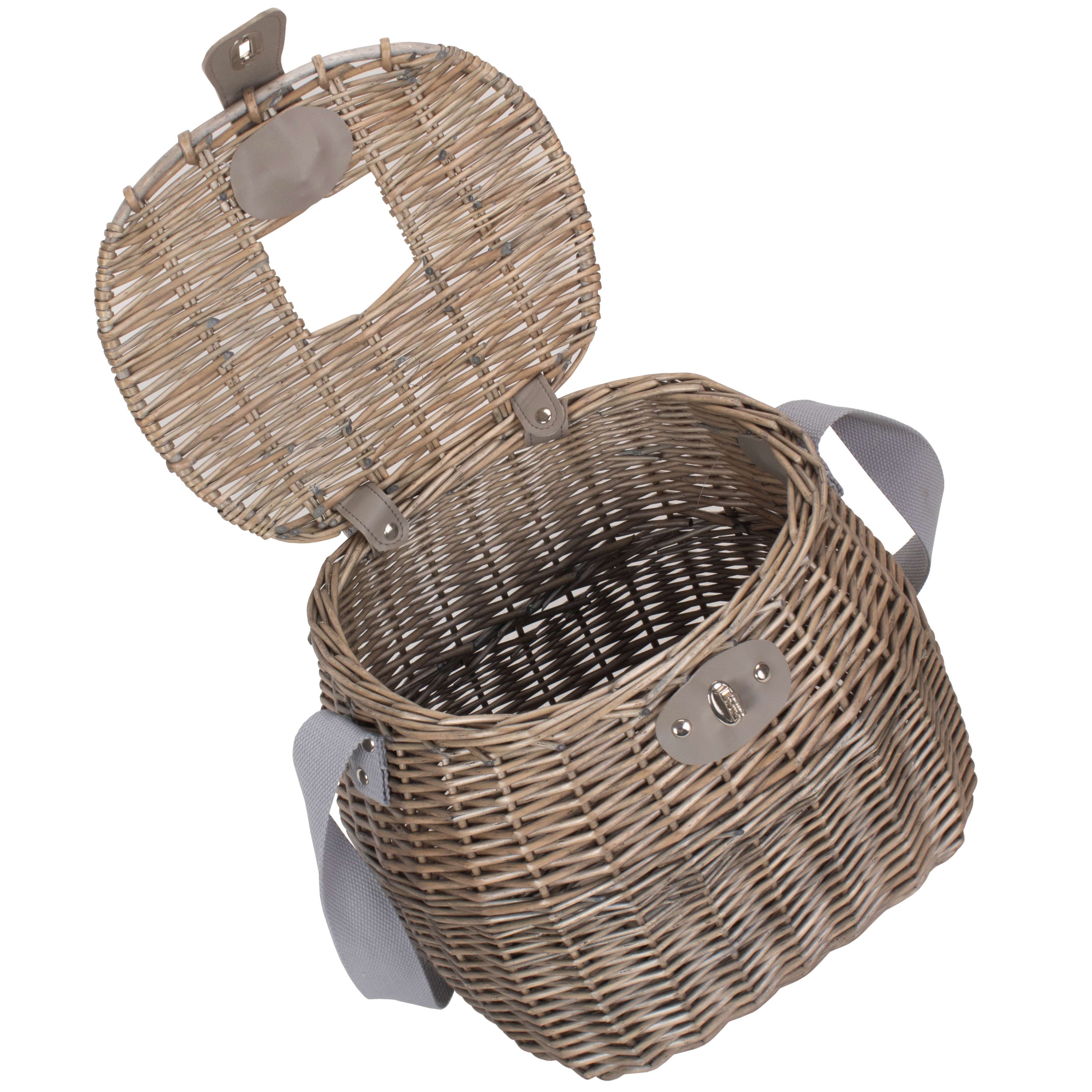 Antique Wash Wicker Fishing Creel