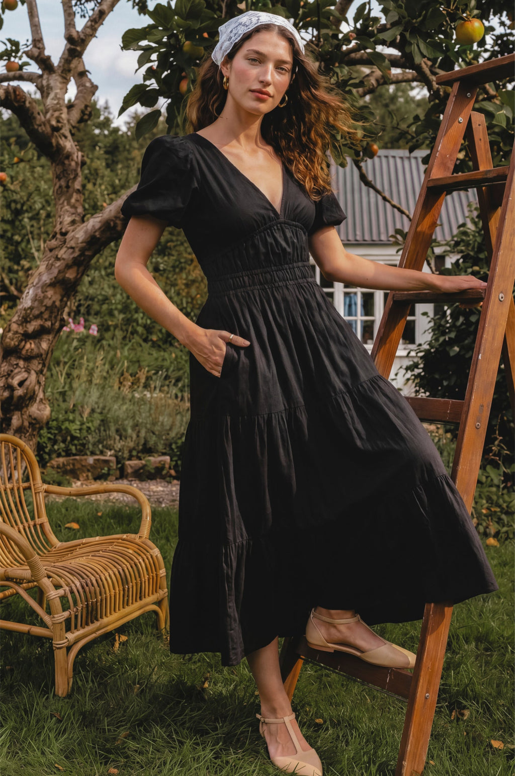 Ida Linen Midi Dress