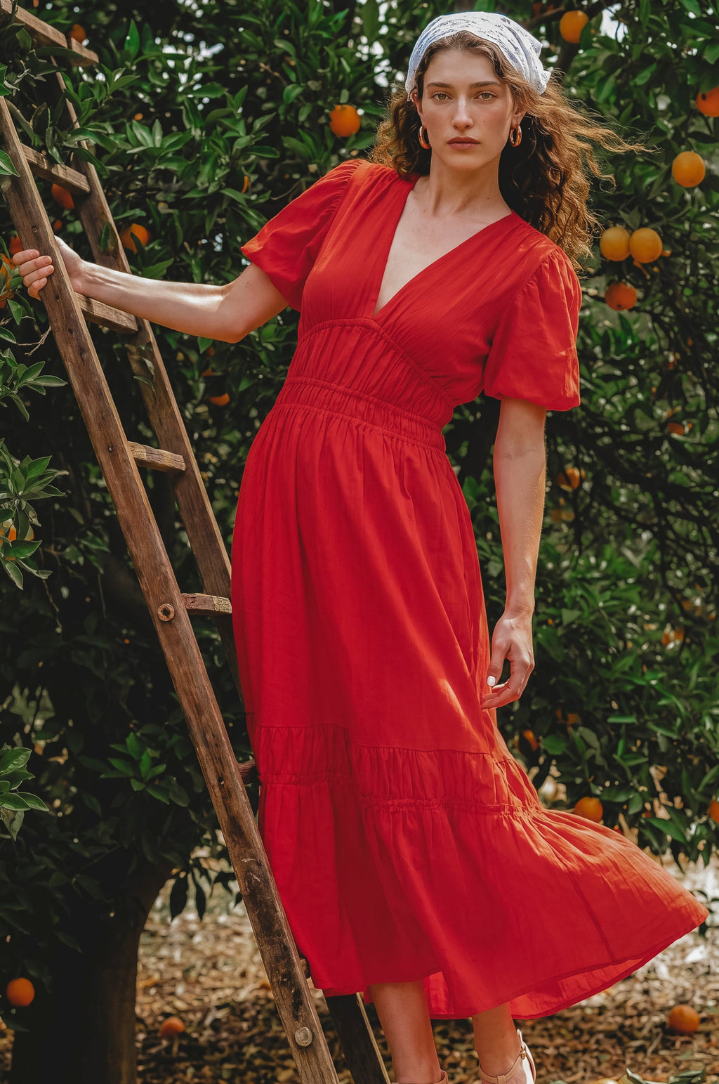 Ida Linen Midi Dress