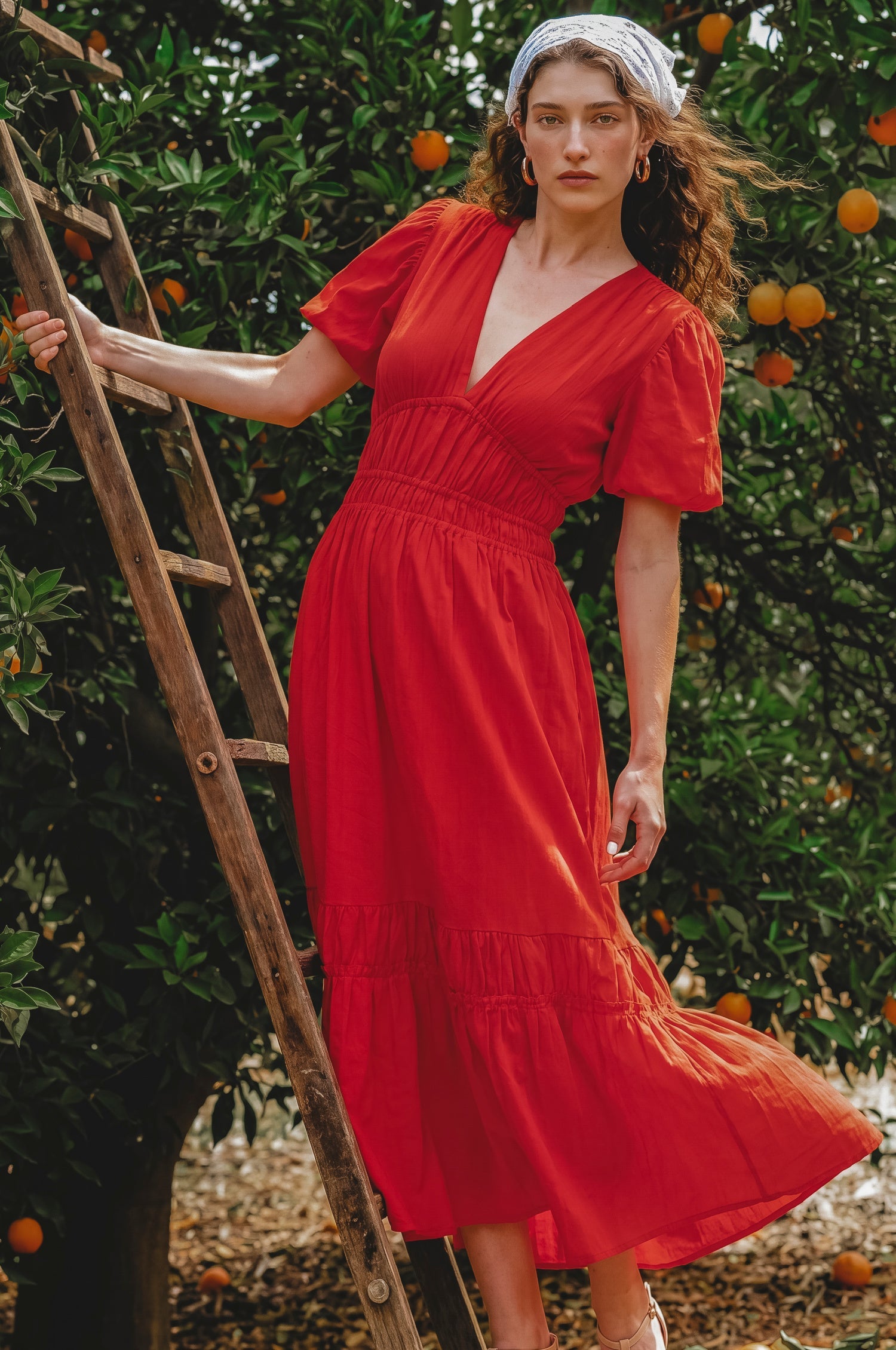 Ida Linen Midi Dress