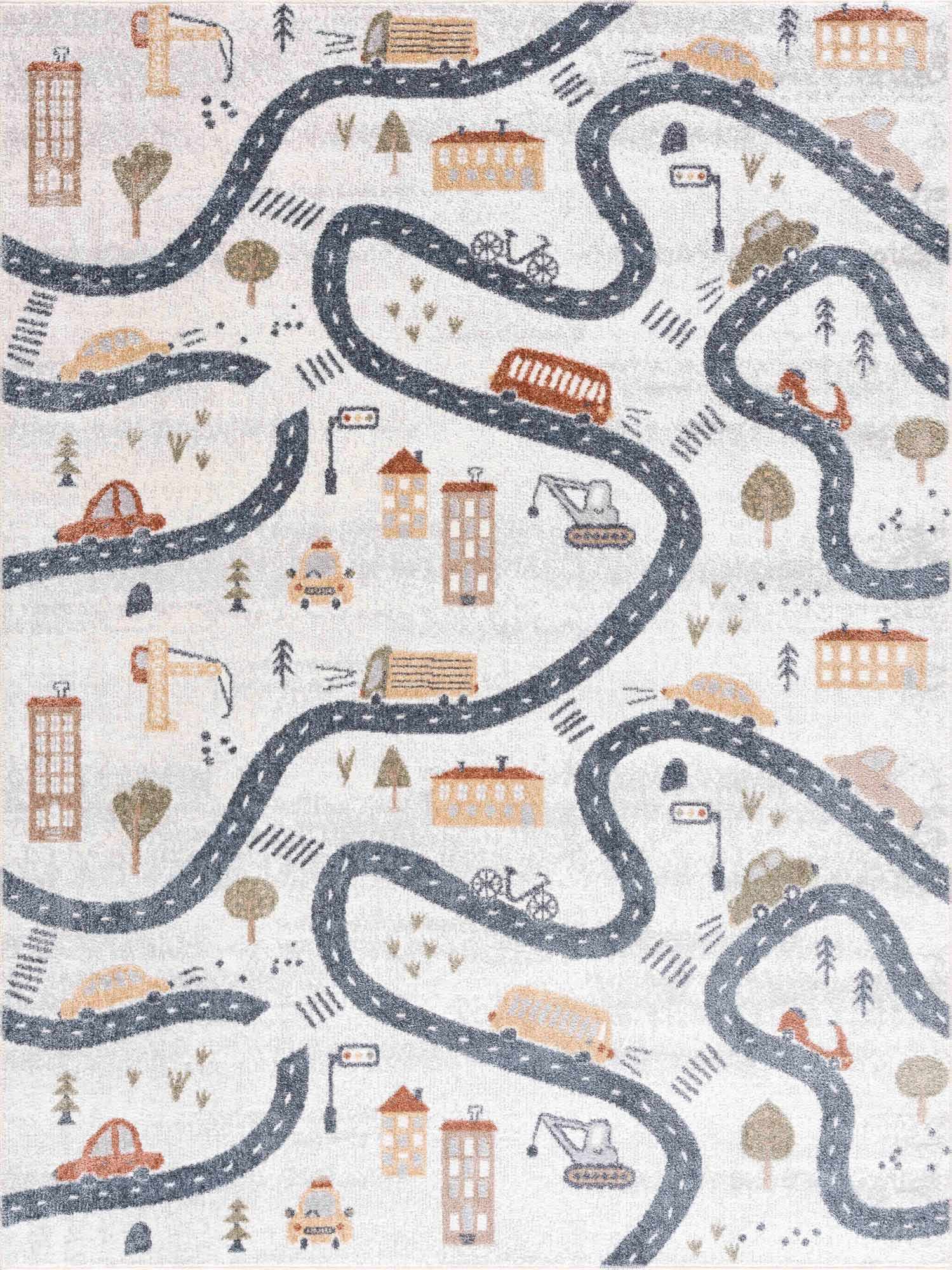 Sample Mave Roads Washable Rug for Kids