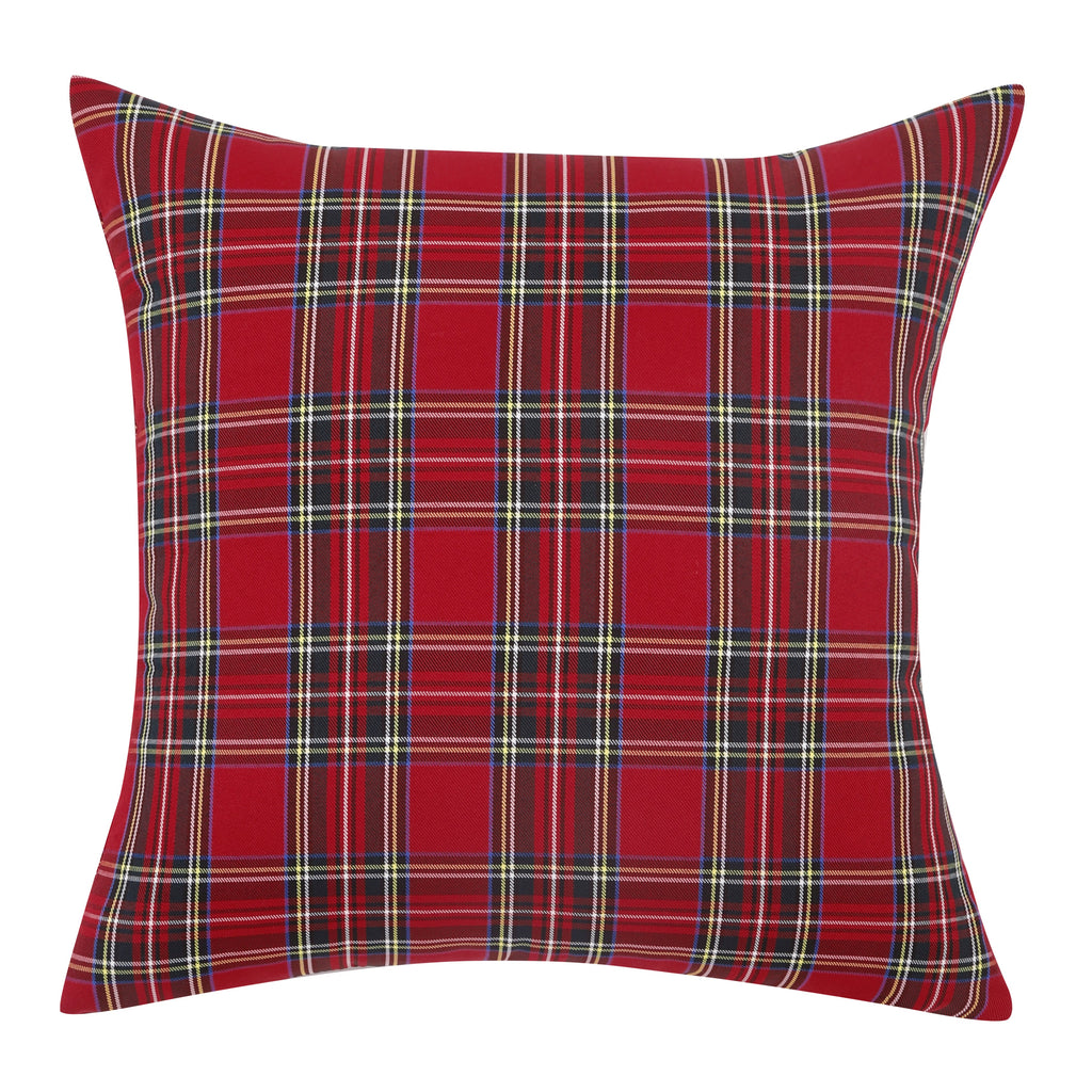 Polyester Cotton Tartan Check Cushion Cover Home Sofa 45x45 CM (18"x18") -  Multiple Designs