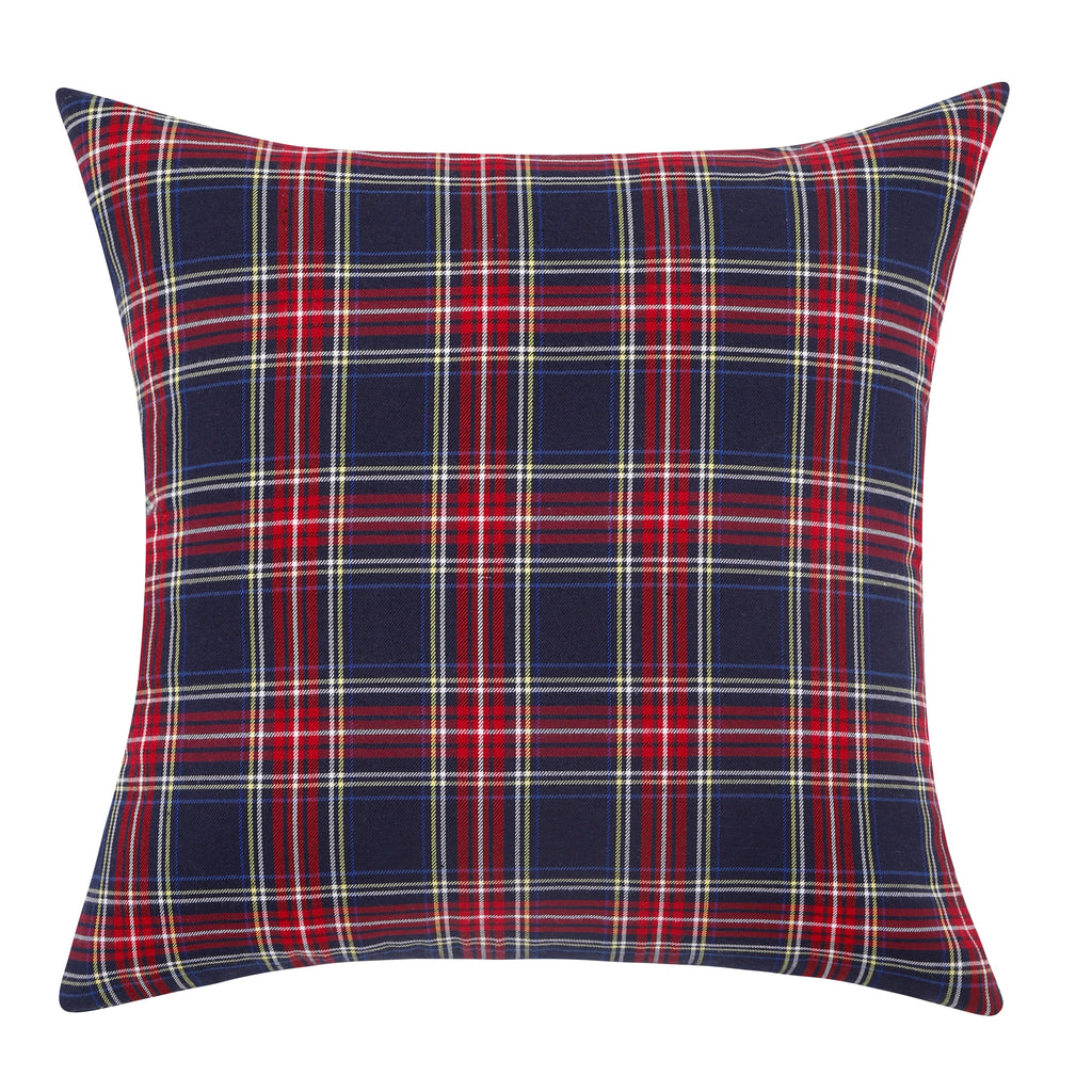 Polyester Cotton Tartan Check Cushion Cover Home Sofa 45x45 CM (18"x18") -  Multiple Designs