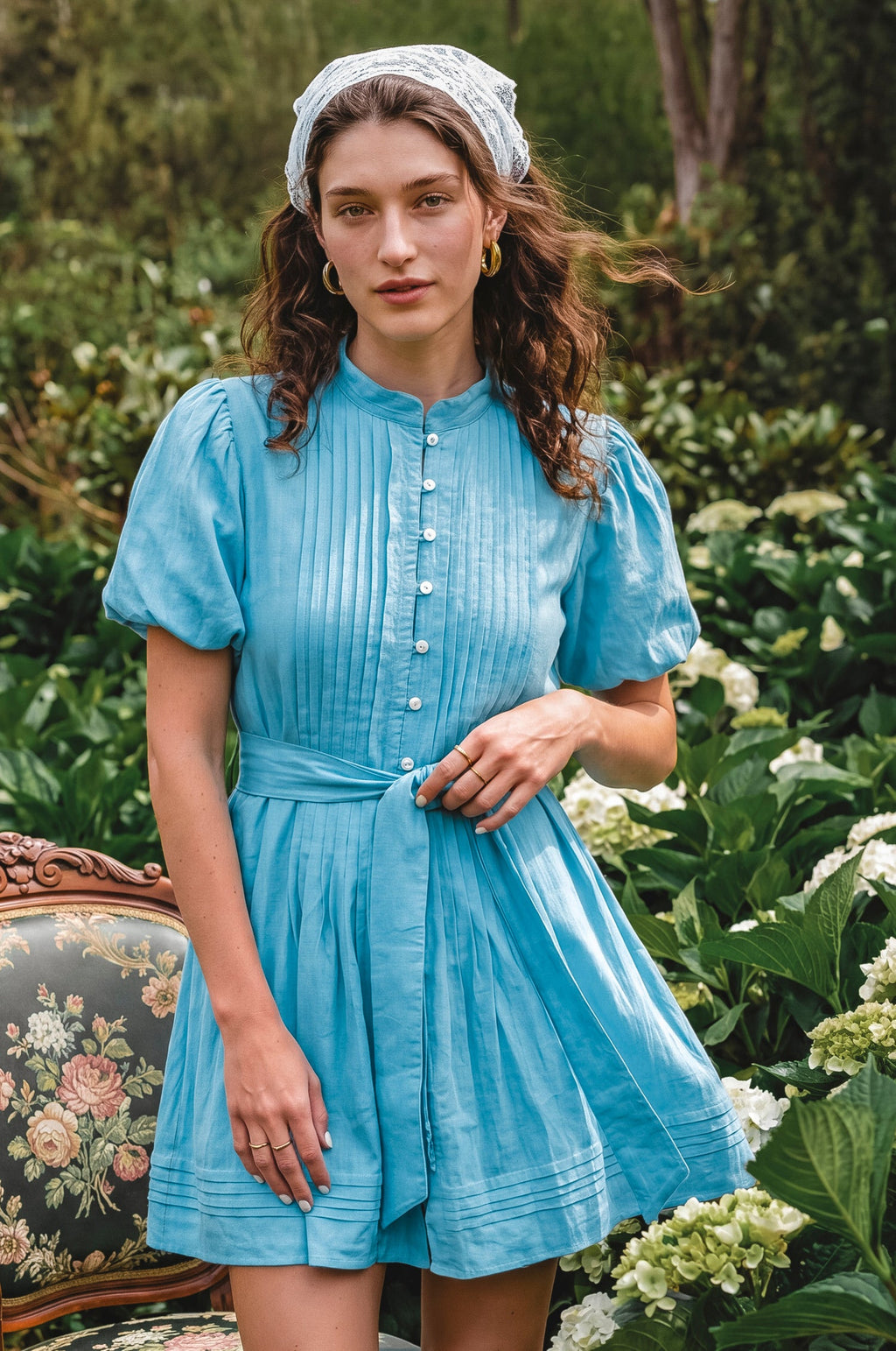 Marta Linen Mini Dress