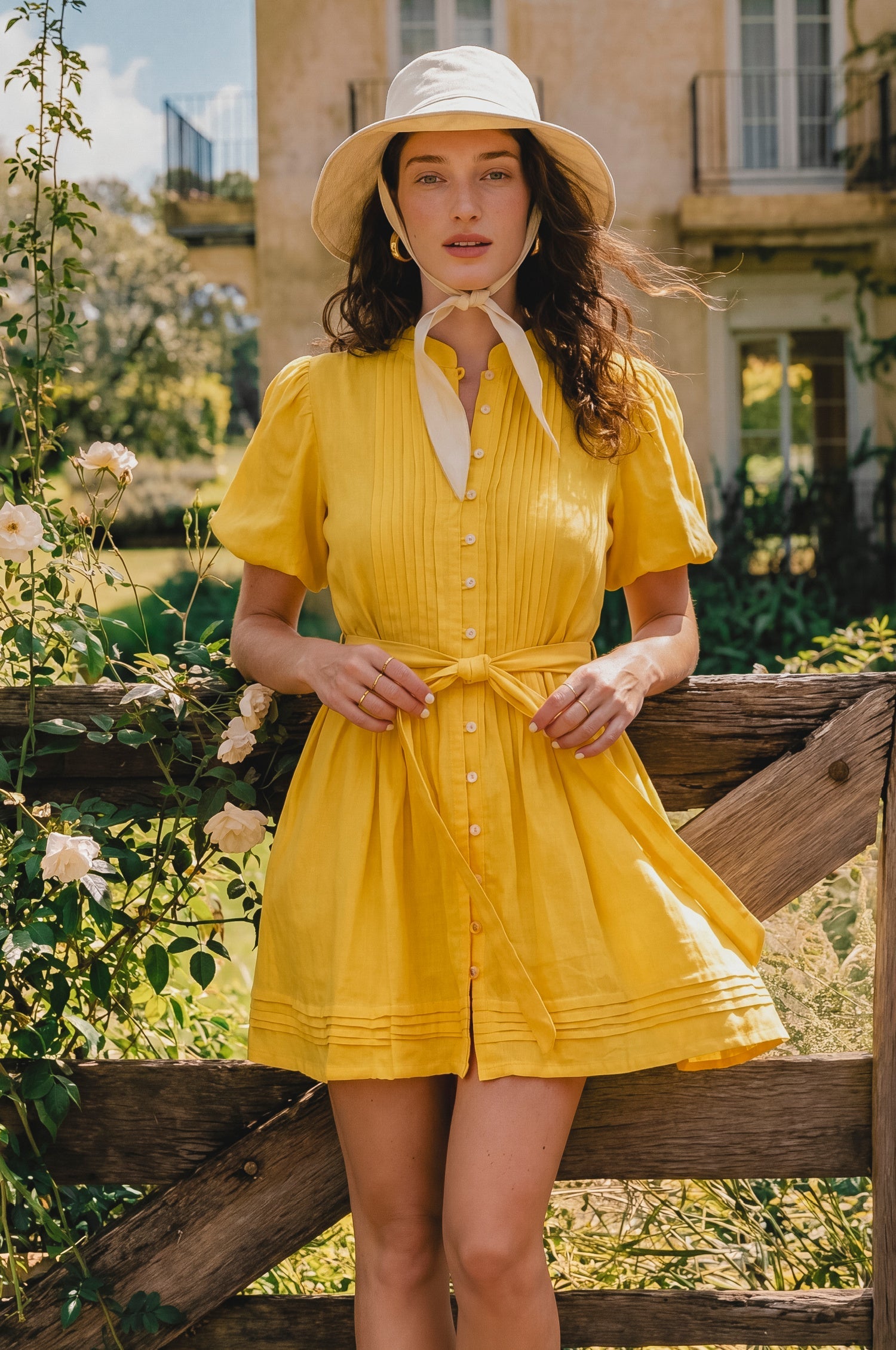 Marta Linen Mini Dress