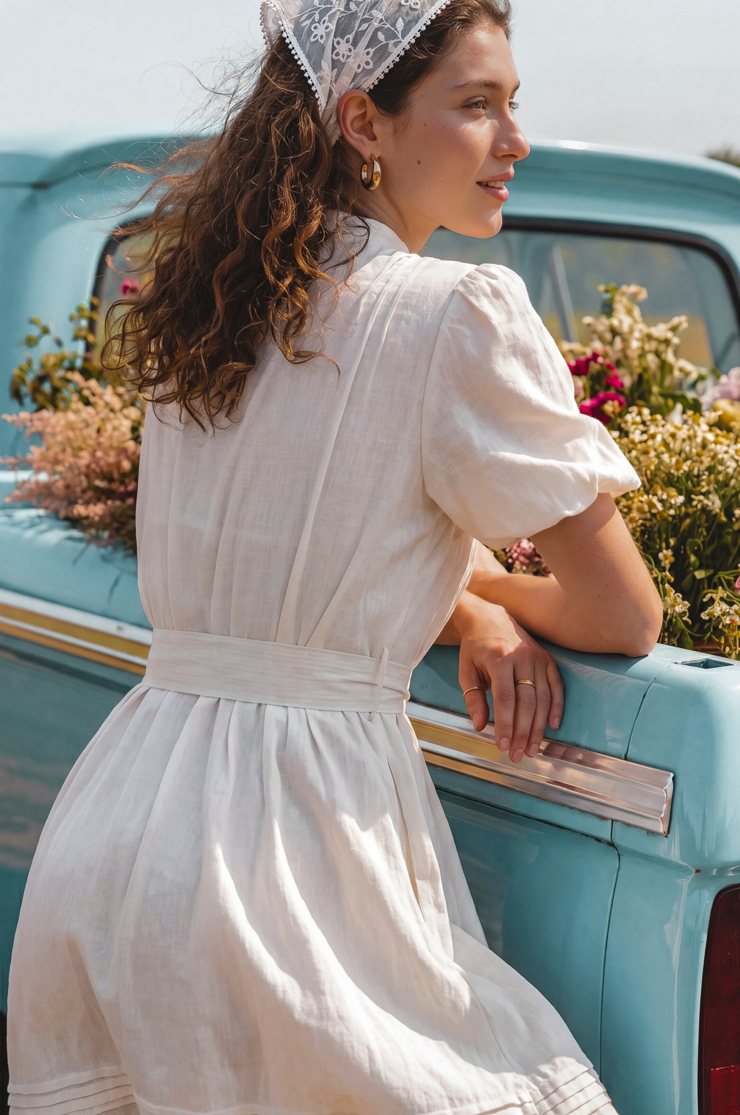 Marta Linen Mini Dress