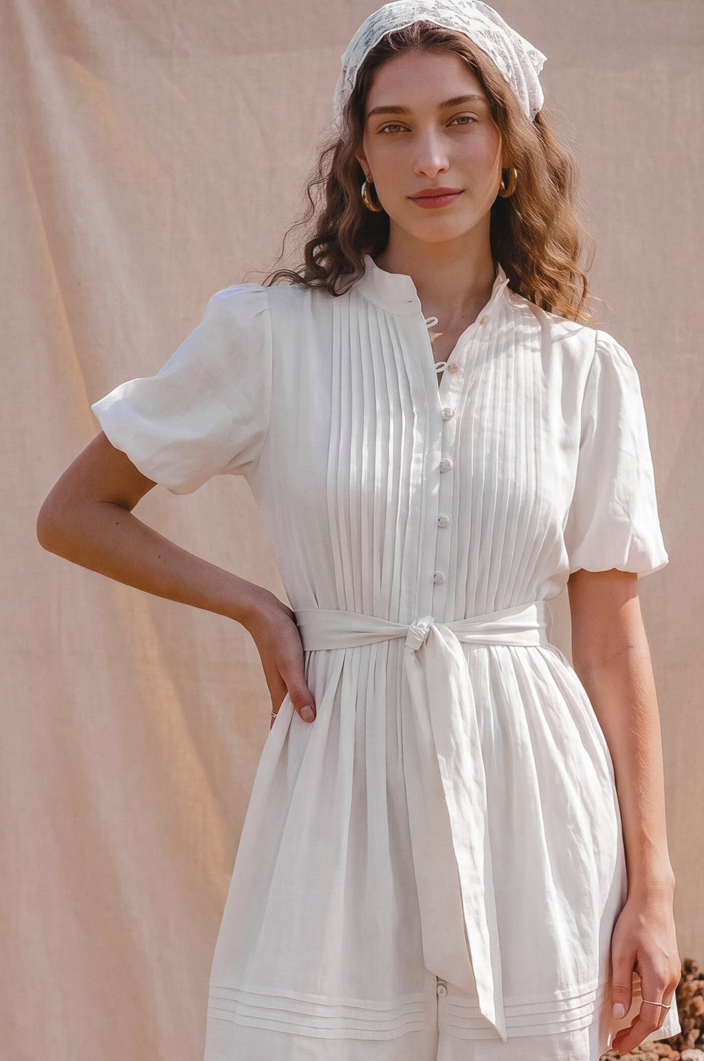 Marta Linen Mini Dress