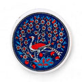 Ceramic Coasters – Iznik, Navy Peacock – 10cm