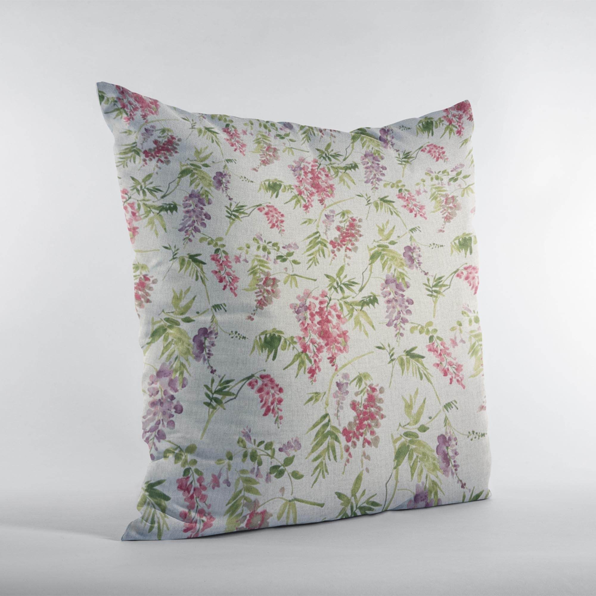 Plutus Multicolor Garden Fiesta Floral Luxury Throw Pillow