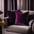 Plutus Plum Velvet Luxury Throw Pillow