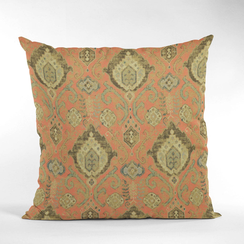 Plutus Terracotta Romero Woven Luxury Throw Pillow